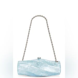 Cult Gaia Silver and Blue Clutch